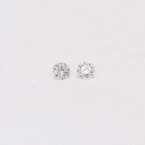 0.06 Total carat pair of round cut 7-8P/PP Argyle pink diamonds