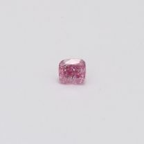 0.20 Carat Cushion Cut GIA Certified Fancy Intense Purplish Pink Diamond