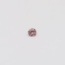 0.04 Carat round cut FIPP Argyle pink diamond