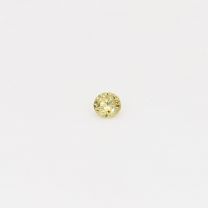 0.04 Carat round cut yellow diamond