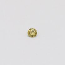 0.06 Carat round cut green diamond