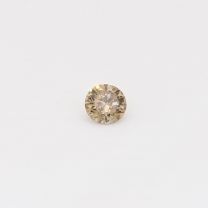 0.14 Carat round cut champagne diamond