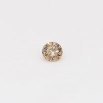 0.14 Carat round cut champagne diamond