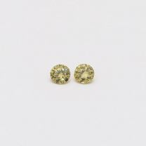 0.06 Total carat pair of green diamonds