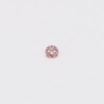 0.04 Carat round cut FIP Argyle pink diamond