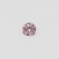 0.24 Carat round cut 7P certified Argyle pink diamond