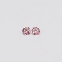 0.08 Total carat pair of 6-7P/PP Argyle pink diamonds