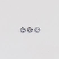 0.06 Total Carat Trio of BL2 Argyle Blue Diamonds