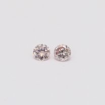 0.16 Total carat pair of 6-7P Argyle pink diamonds