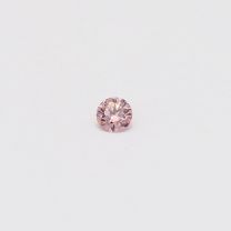 0.07 Carat round cut 5P/PP Argyle pink diamond