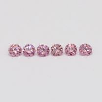 0.24 Total carat parcel of round cut Argyle pink diamonds