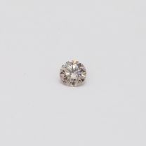0.115 Carat Round Cut Fancy Light Orangy Pink Diamond