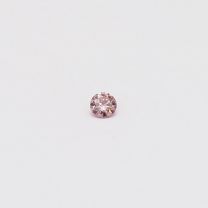 0.035 Carat round cut 5P/PP Argyle pink diamond