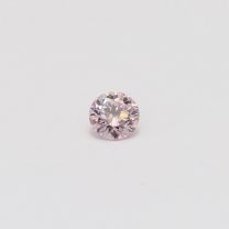 0.18 Carat round cut 7P certified Argyle pink diamond