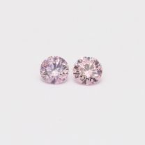 0.32 Total Carat Pair of Pink Diamonds