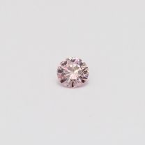 0.18 Carat round cut 7P certified Argyle pink diamond