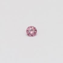 0.09 Carat round cut 5PP certified Argyle pink diamond