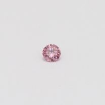 0.10 Carat round cut 5PP certified Argyle pink diamond