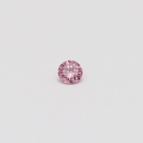 0.10 Carat round cut 5PP certified Argyle pink diamond