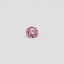 0.12 Carat round cut 5PP certified Argyle pink diamond