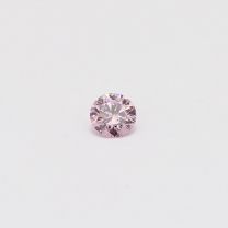 0.14 Carat round cut 7PP certified Argyle pink diamond