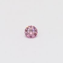 0.16 Carat round cut 5PP certified Argyle pink diamond