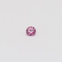 0.08 Carat round cut 4PP certified Argyle pink diamond