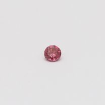 0.08 Carat round cut GIA certified fancy deep pink diamond