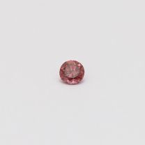 0.10 Carat round cut GIA certified fancy deep pink diamond