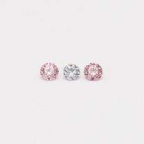 0.10 Total carat trio parcel of Argyle pink and blue diamonds