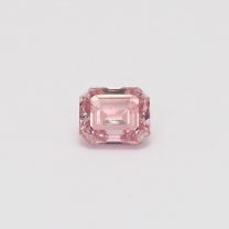 0.67 Carat emerald cut certified 5P Argyle pink diamond