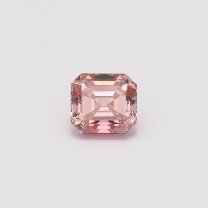 0.88 Carat emerald cut certified 5PR Argyle pink diamond 2013 Mini Tender Stone