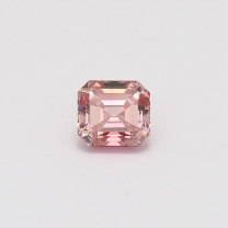 0.88 Carat emerald cut certified 5PR Argyle pink diamond