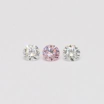 0.24 Total carat trio parcel of Argyle pink and white diamonds