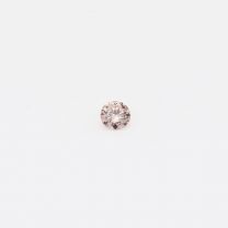 0.035 Carat round cut fancy light pink Argyle pink diamond