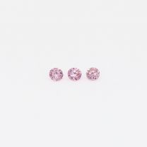 0.045 Total carat trio of 5PP Argyle pink diamonds