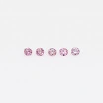 0.05 Total carat parcel of round cut  Argyle pink diamonds