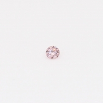 0.025 Carat round cut 6-7PR Argyle pink diamond