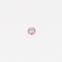0.04 Carat round cut FPP Argyle pink diamond