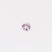 0.07 Carat round cut 7P Argyle pink diamond