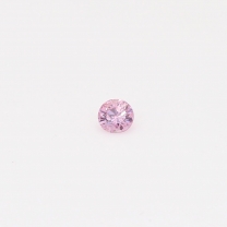 0.07 Carat round cut 5P Argyle pink diamond