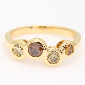 Orbelle rainbow diamond ring