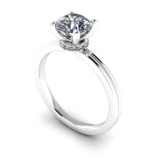 Adore contemporary solitaire diamond engagement ring