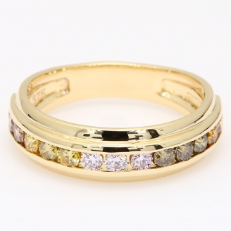 Juliana rainbow diamond ring