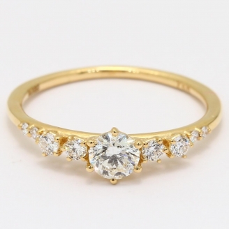 Aspen white diamond ring