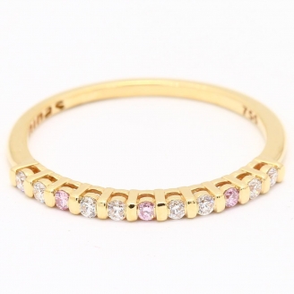Celebration Argyle pink and white diamond ring