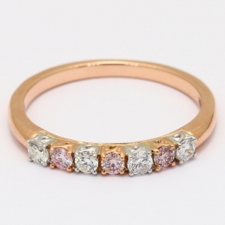 Rosanne Argyle pink and white diamond ring