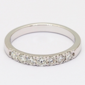 Jazz seven-stone white diamond ring