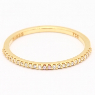 Love So Fine Argyle pink and white diamond ring