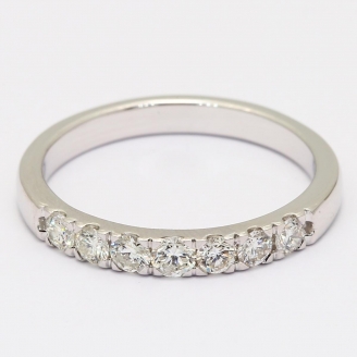 Jazz seven-stone white diamond ring